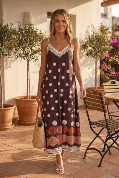 Picture of Jurk- Selected by My Wish - 179250 - Brown /ivory