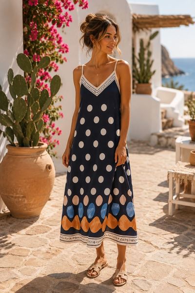 Picture of Jurk- Selected by My Wish - 179250 - Bleu / ivory