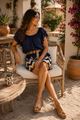 Afbeelding van Short - Selected by My Wish - 112350s -Blauw  Zig Zag