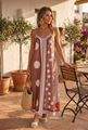 Picture of Jurk - Selected by Podium - Bollen beige lang