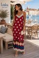 Afbeelding van Jurk- Selected by My Wish - 179250 -Bordeaux