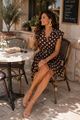 Afbeelding van Jurk- Selected by My Wish - 921950 - Bruin polka dots