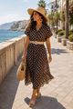 Picture of Jurk- Selected by My Wish - 922350 -  Polka dot bruin