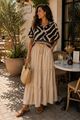 Afbeelding van Rok- Selected by My Wish -921250- Beige boho