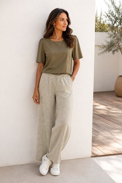 Afbeelding van T-shirt - Bellita - Tess - khaki