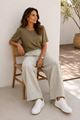 Afbeelding van T-shirt - Bellita - Tess - khaki