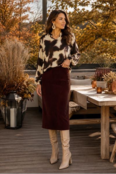 Afbeelding van Rok - Signe Nature - 834093 - aubergine
