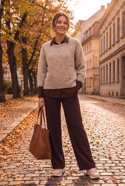 Afbeeldingen van Pull - Signe Nature - 842248 - beige