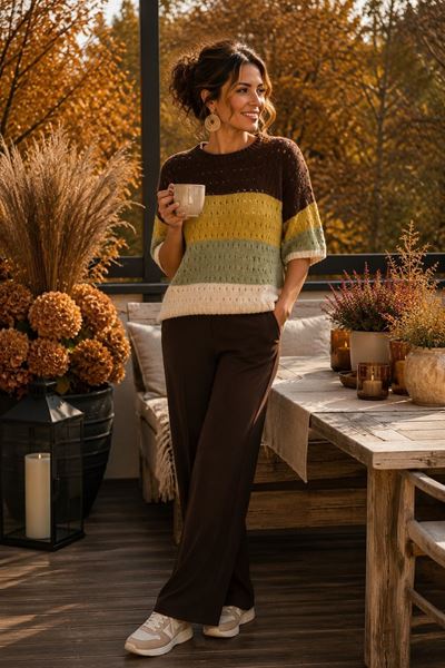 Picture of Broek - Signe Nature - 944147 - chocolat