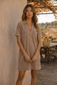 Afbeelding van Jurk- Selected by My Wish - Jp3398 - Taupe