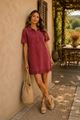 Afbeelding van Jurk - Selected by My Wish - JP3656 - Bordeaux