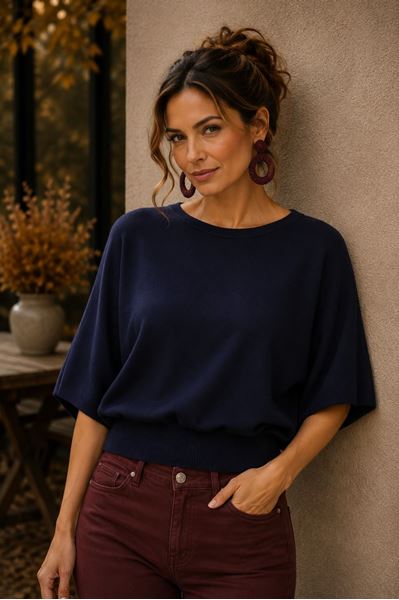 Afbeelding van Pull -  You are my Lobster by k-design - D827L - navy