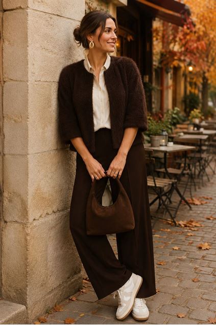 Picture of Gilet - Green ICE - Bamboo - choco