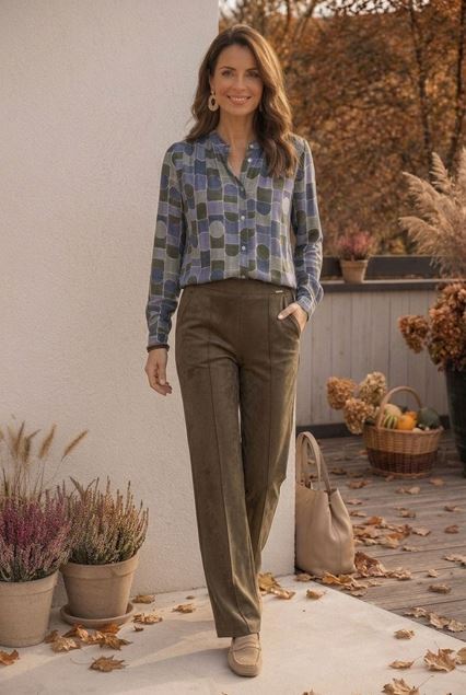Afbeeldingen van Blouse - Green ICE - Oressa - denim