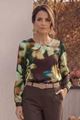 Afbeelding van Blouse - Comme ça - Kato - burgundy green