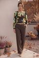 Afbeelding van Blouse - Comme ça - Kato - burgundy green