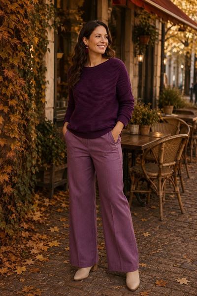 Picture of Pull - Comme ça - Rosalie - plum