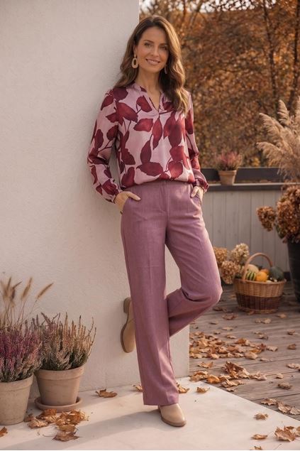 Afbeeldingen van Broek - Comme ça - Rachel - 740 rosewood