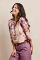 Afbeelding van Blouse - Comme ça - Romy - purple beige