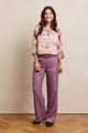 Afbeelding van Blouse - Comme ça - Romy - purple beige