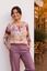 Picture of Blouse - Comme ça - Romy - purple beige