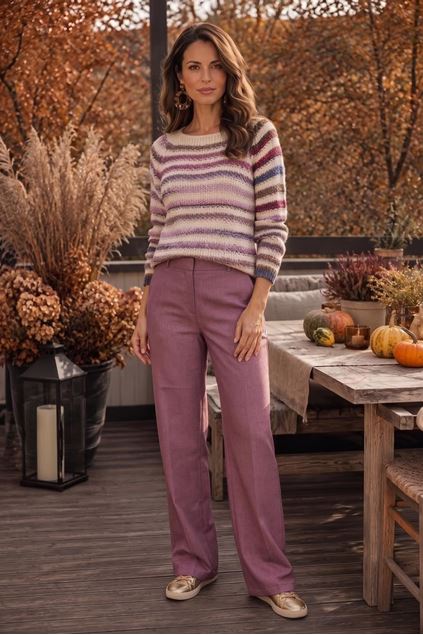 Toon details van Pull - Comme ça - Klaudia - plum Afbeeldingen van Pull - Comme ça - Klaudia - plum