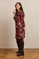 Afbeelding van Jurk - Comme ça - Paquita - burgundy brown