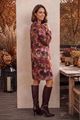 Afbeelding van Jurk - Comme ça - Paquita - burgundy brown