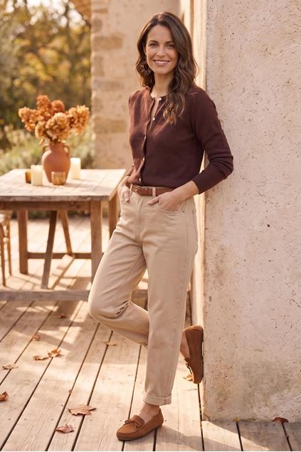 Toon details van Cardigan - Comme ça - Kenzia - castagna Afbeeldingen van Cardigan - Comme ça - Kenzia - castagna