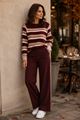 Picture of Pull - Signe Nature - 842244 - rose bordeaux ecru
