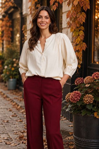 Afbeeldingen van Blouse - Comme ça - Keos - ecru 218
