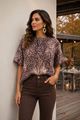 Afbeelding van Pull - Terra di Siena - haartjes - beige/ bruin