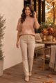 Picture of Pull - Terra di Siena - haartjes - beige/cognac