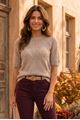 Picture of Pull - Terra di Siena - Ajour - beige