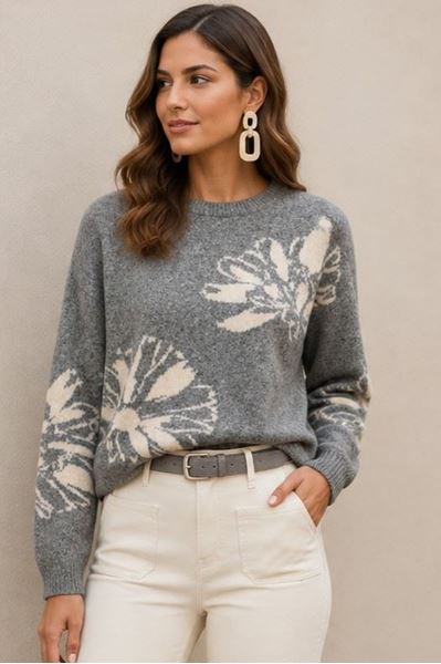 Picture of Pull - Vila Joy - Alyssa - grey melange