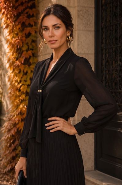 Afbeelding van Blouse - Morgan - Thival - noir