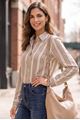 Afbeelding van Blouse - Bellita - Berne - beige