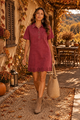 Afbeelding van Jurk - Selected by My Wish - JP3656 - Bordeaux