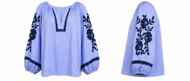 Picture of Blouse - JS Millenium - Top3896 - navy