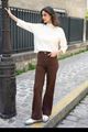 Picture of Broek - Selected by My Wish - Y6695 - brown choco