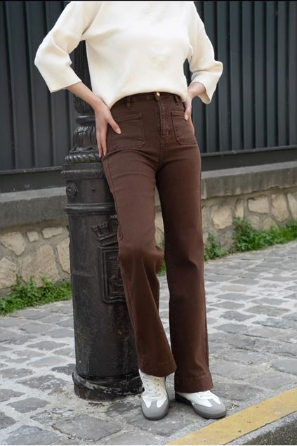 Afbeeldingen van Broek - Selected by My Wish - Y6695 - brown choco