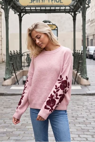 Afbeelding van Pull - JS Millenium - JP-8586 - rose/bordeaux