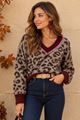 Afbeelding van Pull - JS Millenium - JP-8602 - taupe/wine