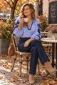 Afbeelding van Blouse - JS Millenium - Top3896 - navy