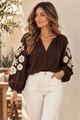 Afbeelding van Blouse - JS Millenium - Top3802 - choco