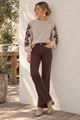 Picture of Broek - Selected by My Wish - Y16051 - brown choco