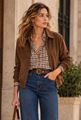 Picture of Vest - Selected by My Wish - 7850 - daim cognac