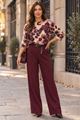 Afbeelding van Broek - Terra di Siena - Los riem - bordeaux
