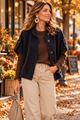 Afbeelding van Jas- Terra di sienna - Mouwloos - D blauw