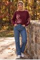 Picture of Pull - Vila Joy - Austina - burgundy